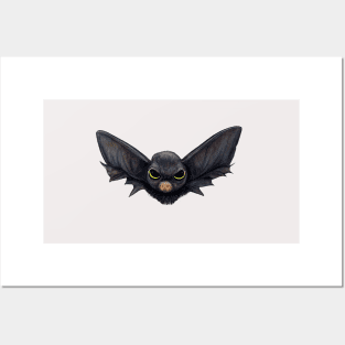 Cute Little Flying Bat. Posters and Art